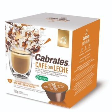 CAFE CABRALES CAPSULAS CAFE CON LECHE x12 UNIDADES