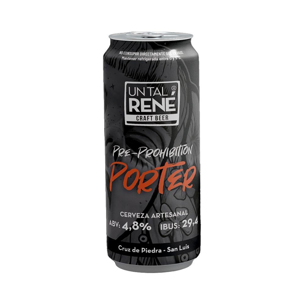 CERVEZA UN TAL RENE PORTER LATA x 473cc