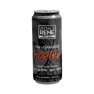 CERVEZA UN TAL RENE PORTER LATA x 473cc
