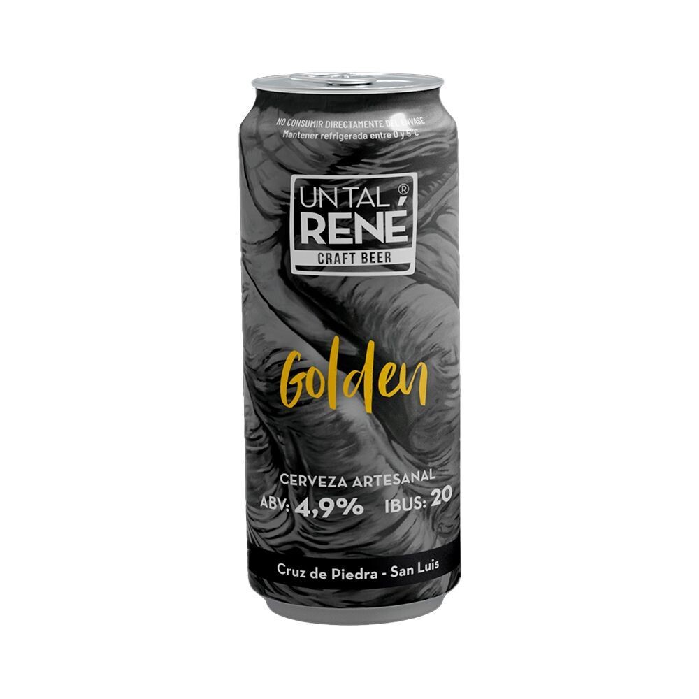 CERVEZA  UN TAL RENE GOLDEN LATA x 473cc