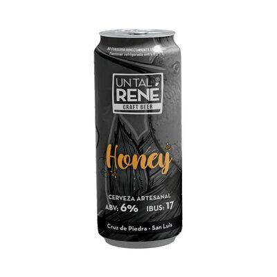 CERVEZA UN TAL RENE LATA HONNEY x 473cc