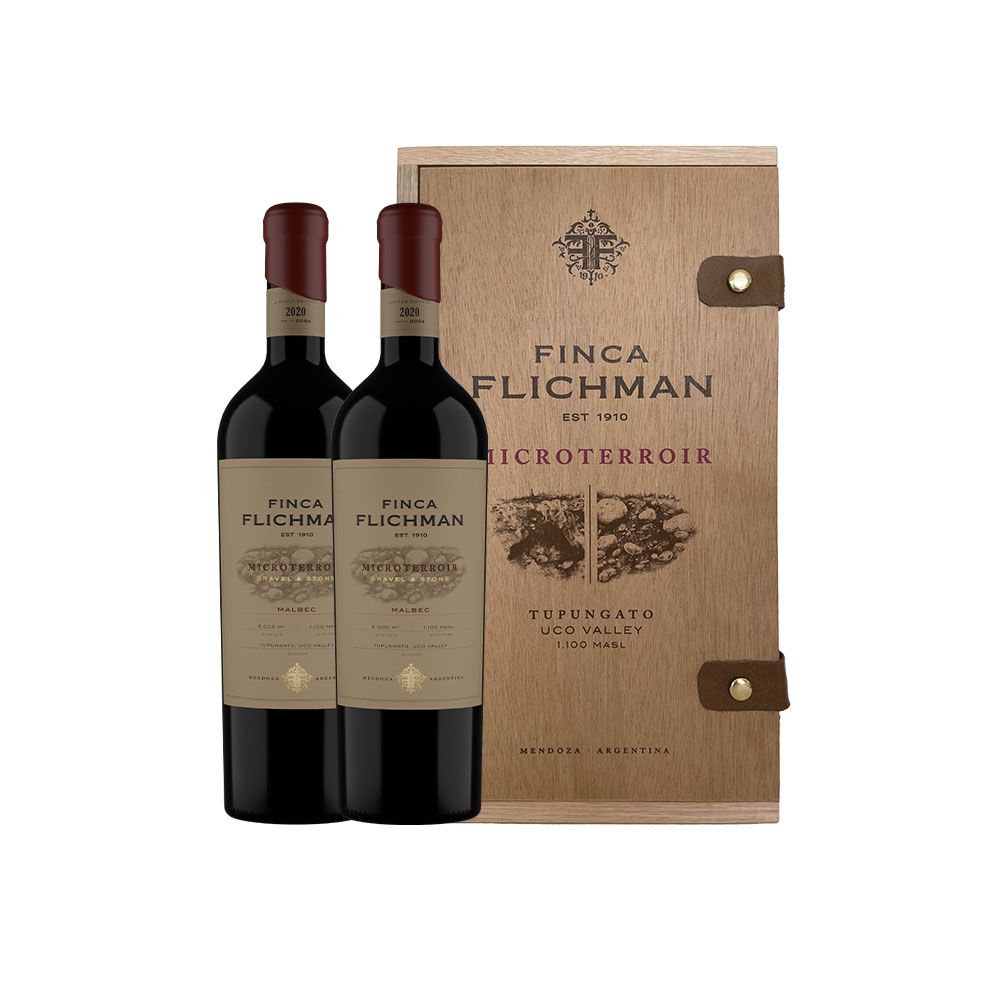ESTUCHE MADERA MICROTERROIR MIX 2x750