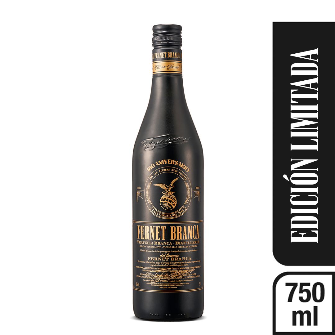 FERNET BRANCA 180 AÑOS ANIVERSARIO x 750