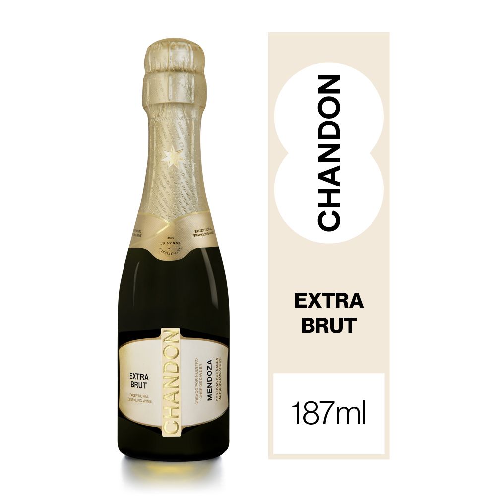 ESPUMANTE CHANDON EXTRA BRUT x187 cc.