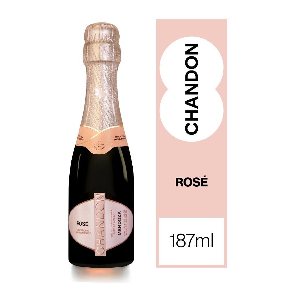 ESPUMANTE CHANDON ROSE x187 cc.