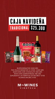 CAJA NAVIDEÑA CLASICO ALAMOS