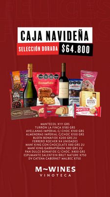 CAJA NAVIDEÑA SELECCION DORADA