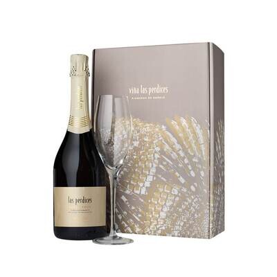 ESTUCHE ESPUMANTE LAS PERDICES 1x750 + COPA