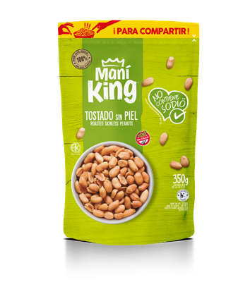 MANI KING TOSTADO SIN SAL DOY PACK x350 GRS