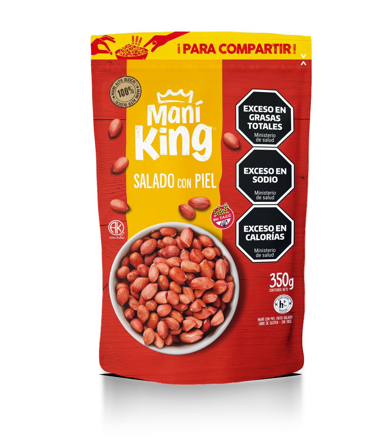 MANI KING FRITO CON PIEL DOY PACK x350 GRS
