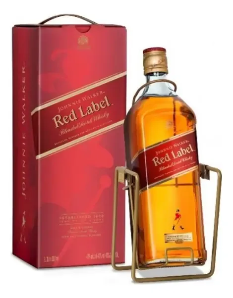 WHISKY JOHNNIE WALKER RED LABEL x3 LITROS