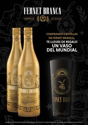 COMBO FERNET MUNDIAL + VASO MUNDIAL