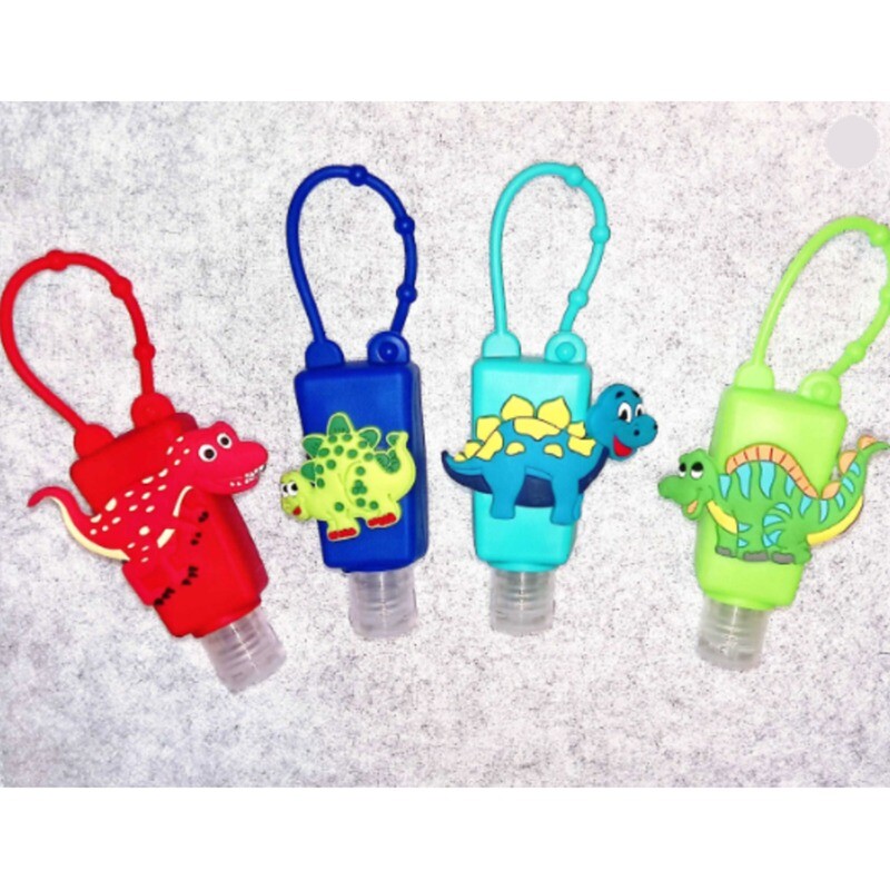 Set of 4 Dinosaur Hand Sanitizer Holders