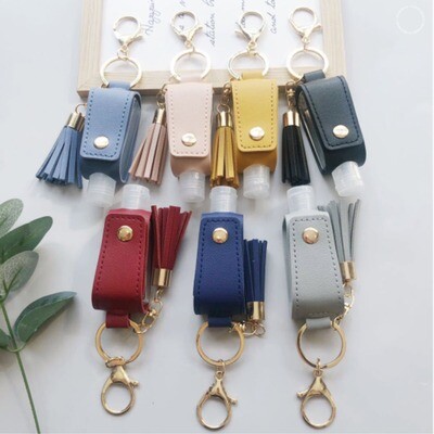 Elegant Leather Hand Sanitizer Holder