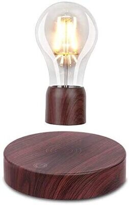 VGAzer Magnetic Levitating Floating Wireless LED Light Bulb Desk Lamp for Unique Gifts, Room Decor, Night Light, Home Office Decor Desk Tech Toys