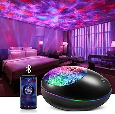 Galaxy Projector, Night Light Star Projector Bedroom Kids White Noise Music Bluetooth Starlight, Ocean Wave Lamp Nebula Timer Sensory Lullaby Led Ceiling Baby Adults Teen Gifts Room Remote