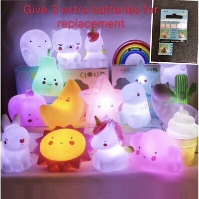 Night light Novelty LED Lovely Lamp Cute Light Baby Decorations NightLight Gifts Christmas Holiday