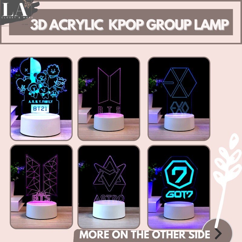 KPOP GROUP TWICE BLACKPINK 3D Creative Led Lamp