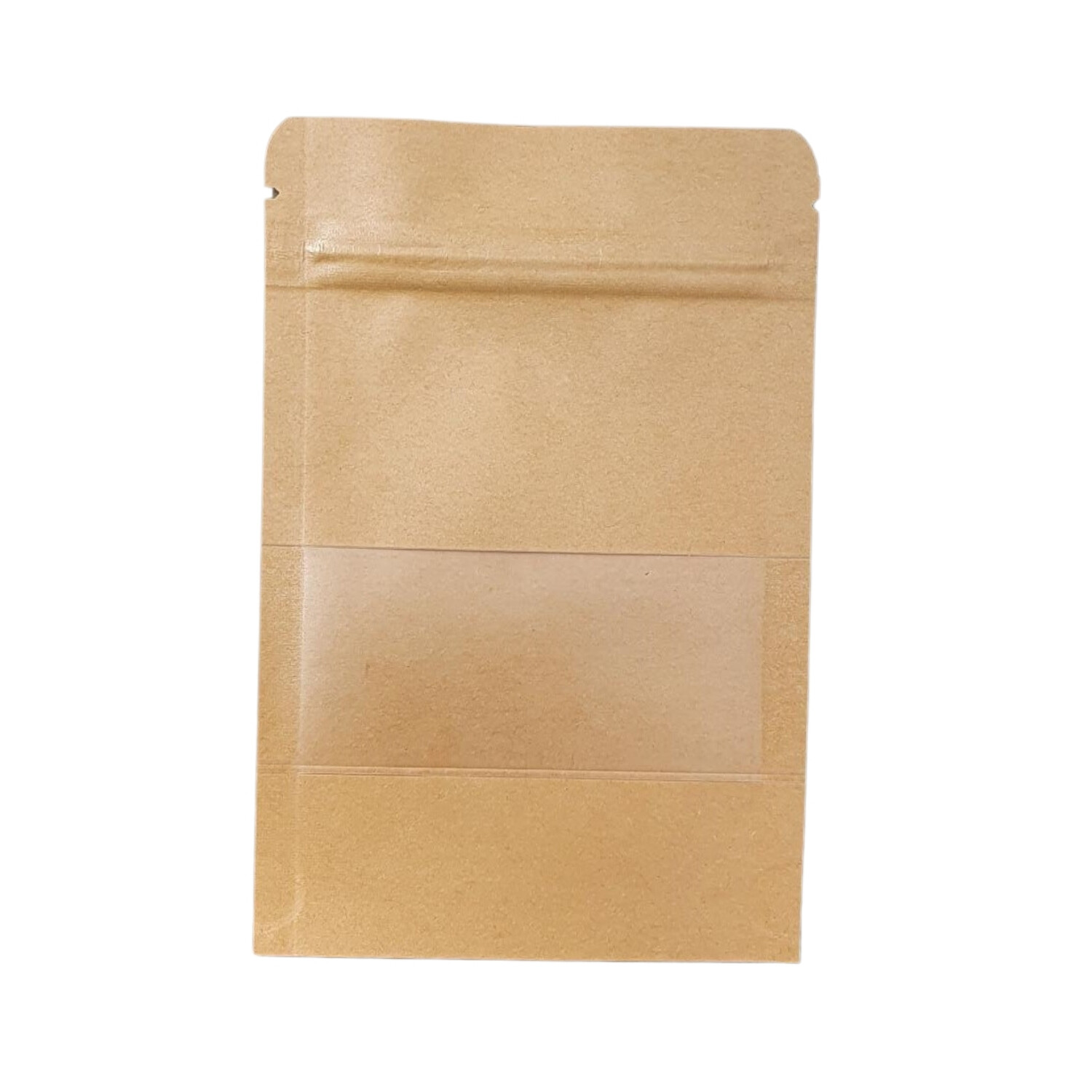 Kraft Stand Up Pouch Zip Lock 15cm x 10cm (10 Pcs)