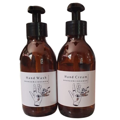 Hand Wash &amp; Cream - Orange &amp; Cinnamon 200ml
