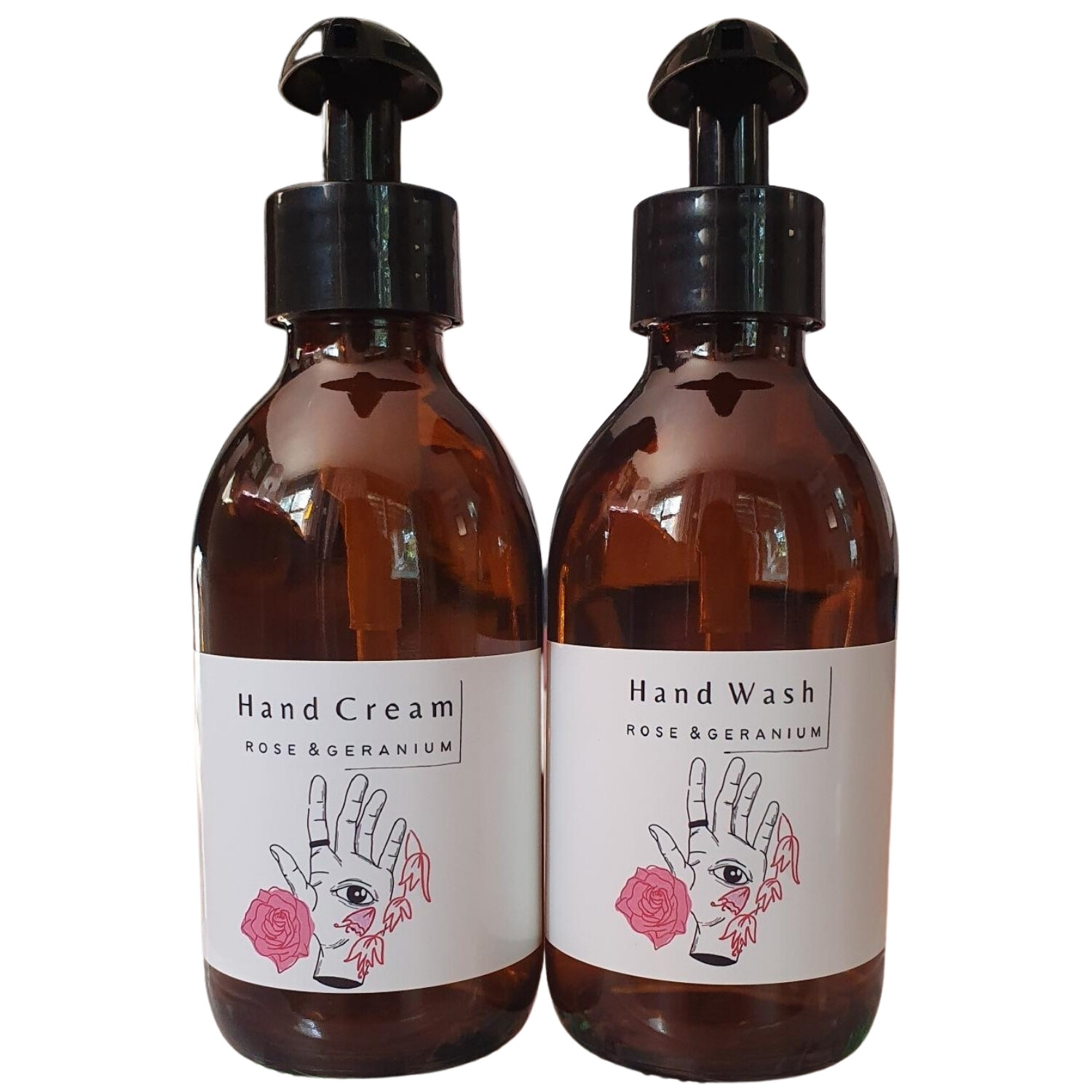 Hand Wash &amp; Cream - Rose &amp; Geranium 200ml