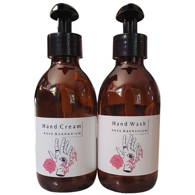 Hand Wash &amp; Cream - Rose &amp; Geranium 200ml