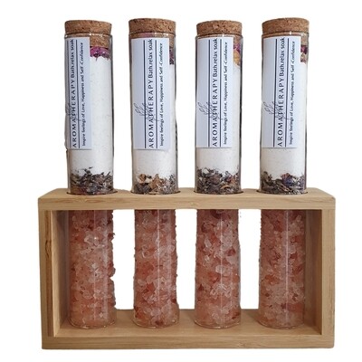 Bath Salt Relax Gift Set 4 Pack