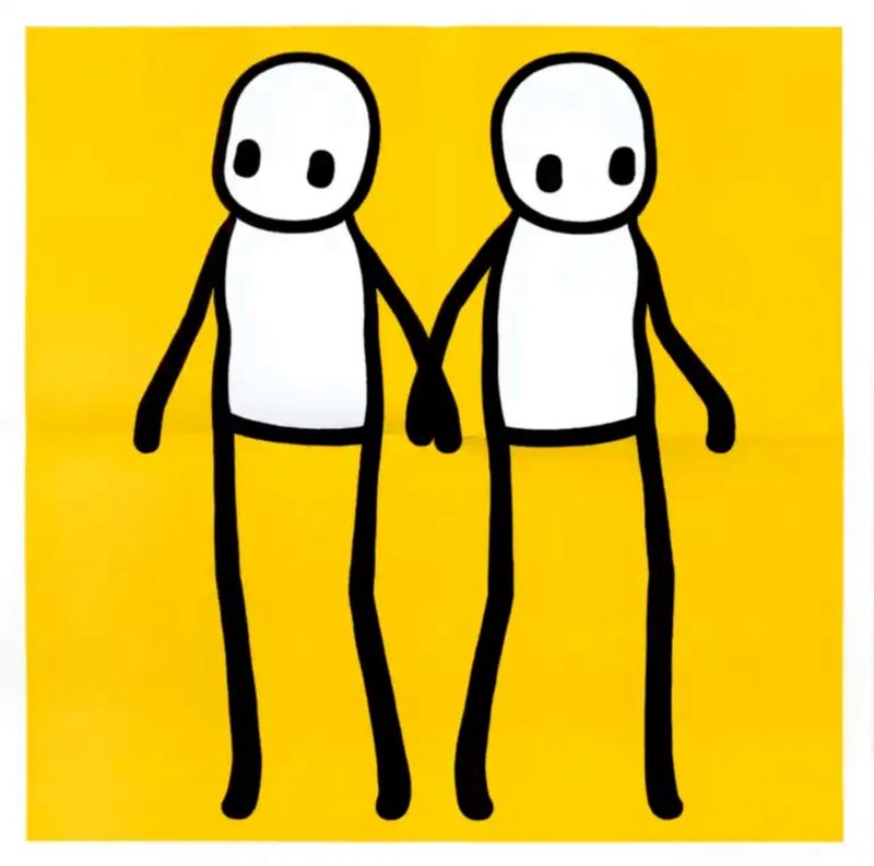 STIK - Holding Hands - Yellow (Hackney Today)