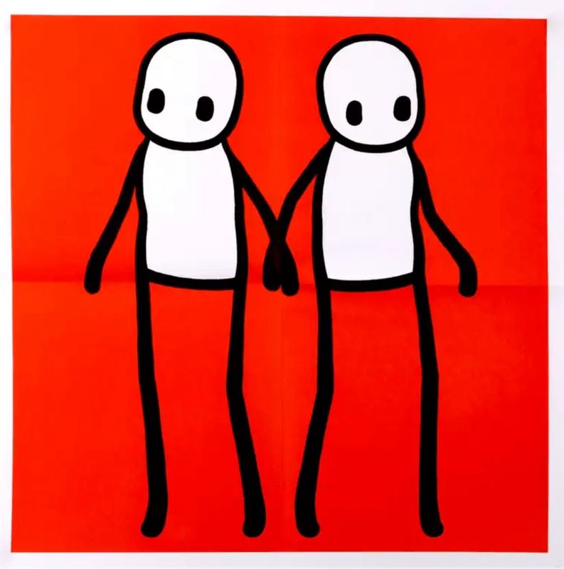 STIK - Holding Hands - Red (Hackney Today)