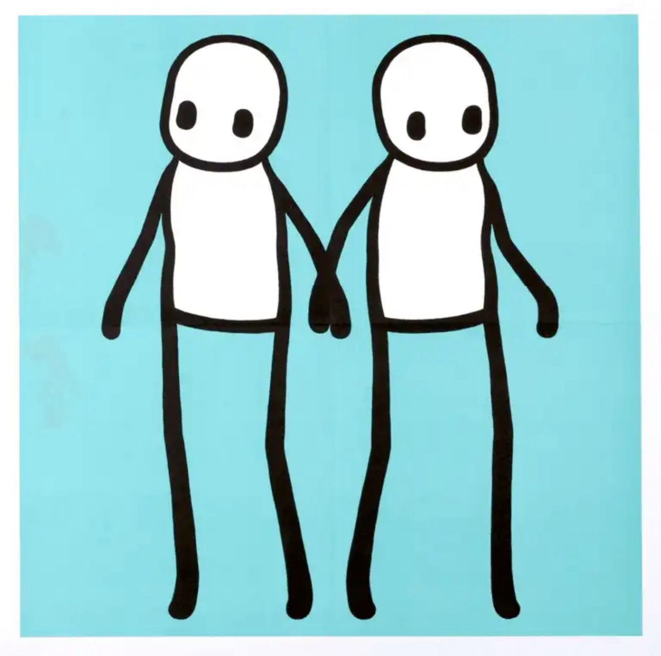 STIK - Holding Hands - Teal (Hackney Today)