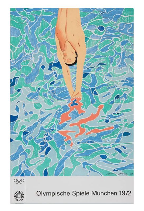 David Hockney - Olympische Spiele München Olympic Poster