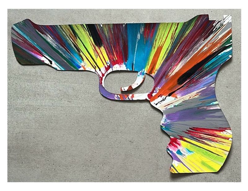 Damien Hirst - Spin Painting (Gun)
