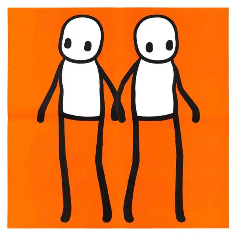 STIK - Holding Hands - Orange (Hackney Today)
