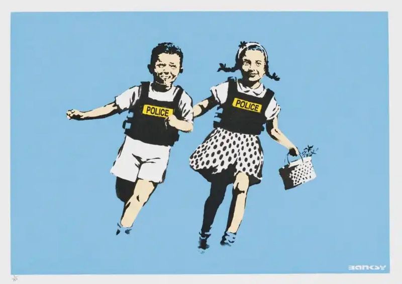 Banksy - Jack &amp; Jill - Police Kids (Unsigned)