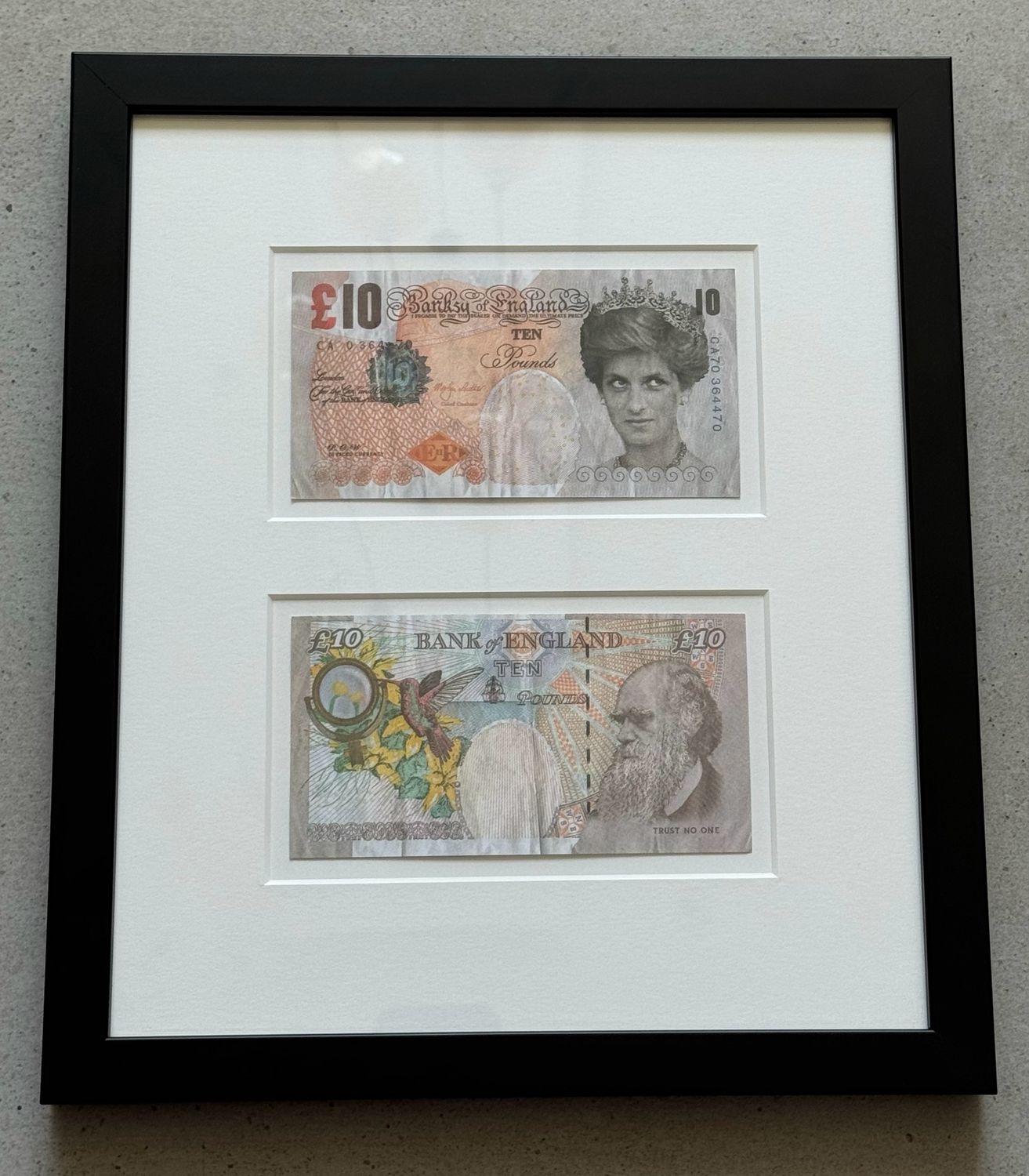Banksy - Double Di-Faced Tenner (With Letter of Certification from Steve Lazarides - Banksy’s Former Agent)