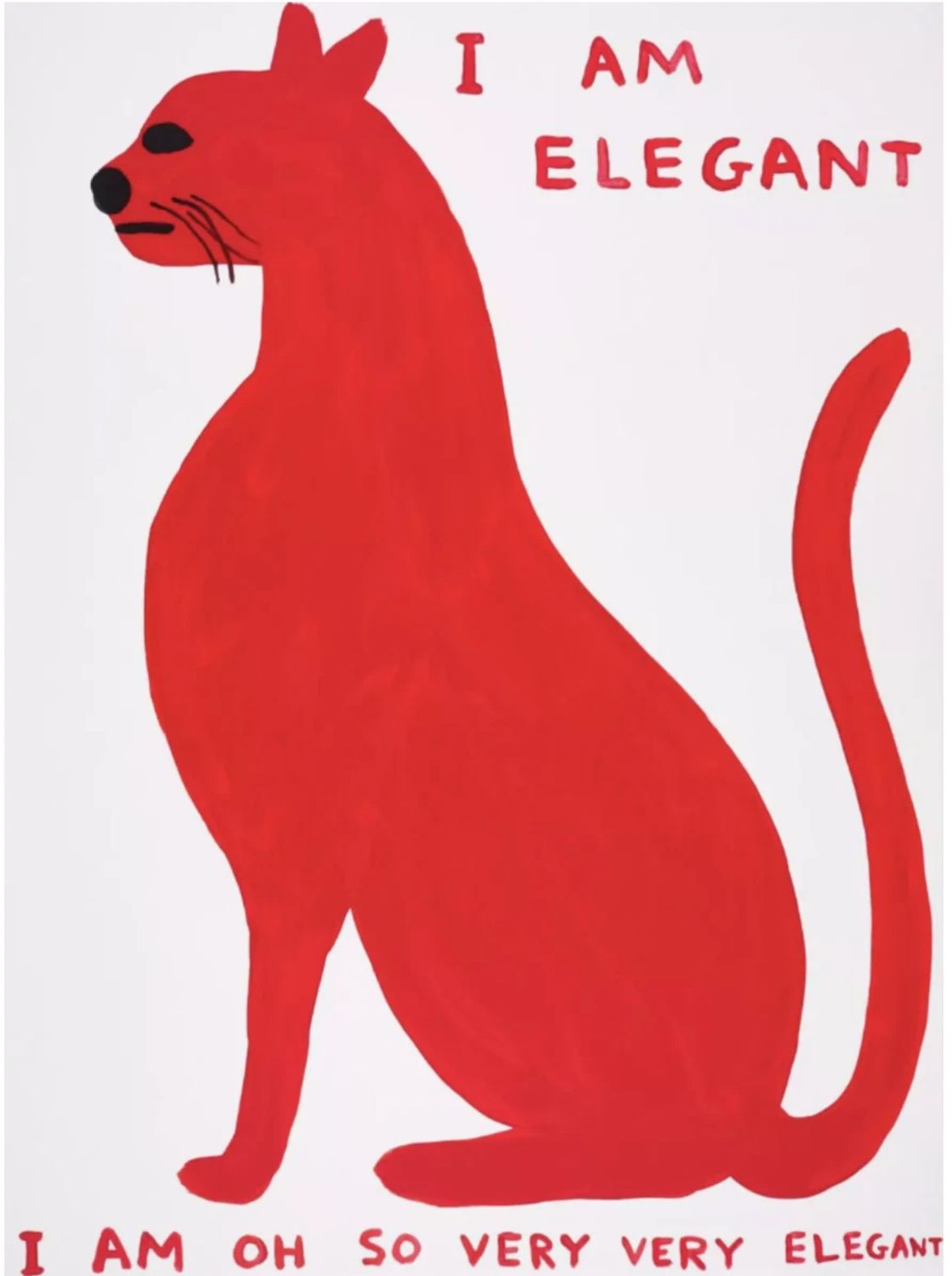 David Shrigley - I Am Elegant I Am Oh So Very Elegant