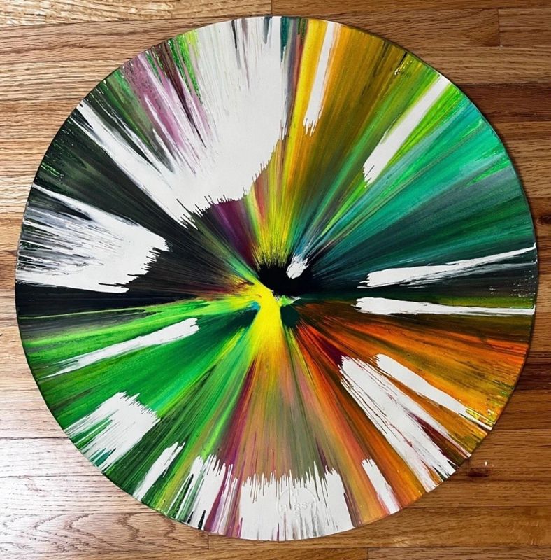 Damien Hirst - Spin Painting (Circle)