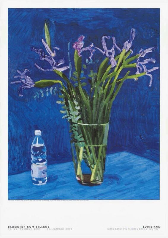 David Hockney - Iris With Evian Bottle