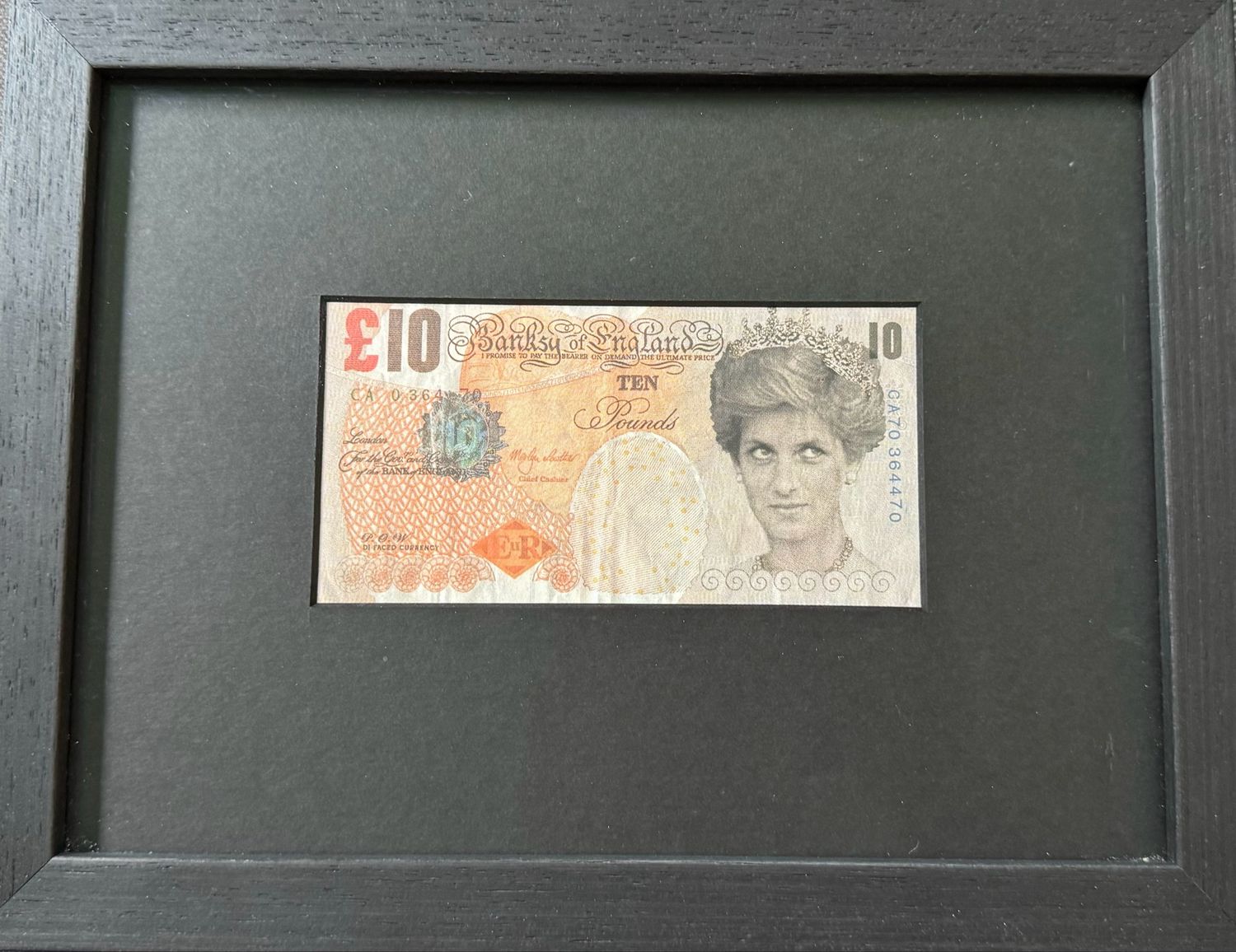 Banksy - Di-Faced Tenner (With Letter of Certification from Steve Lazarides - Banksy’s Former Agent)