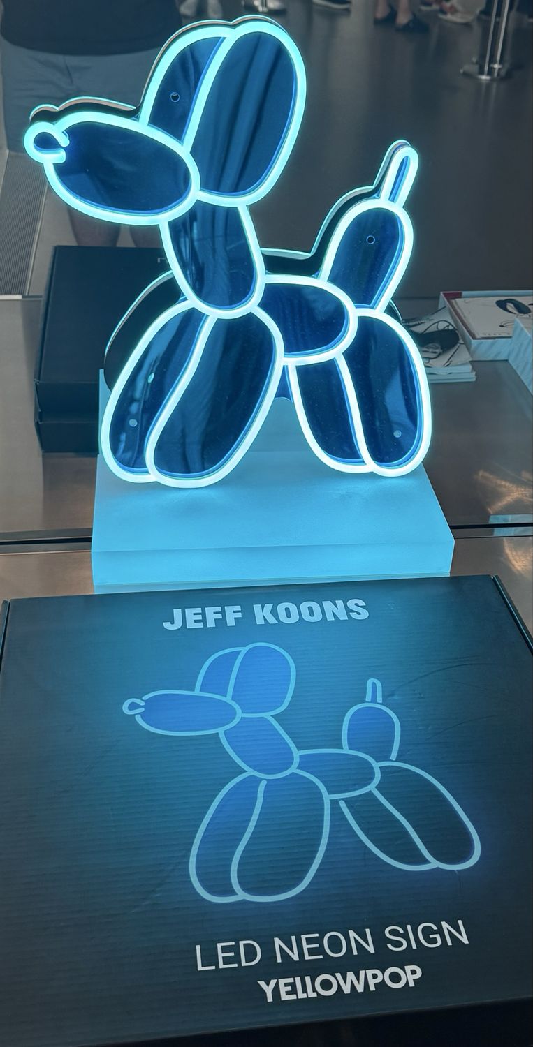 Jeff Koons - Official Blue LED Neon Balloon Dog