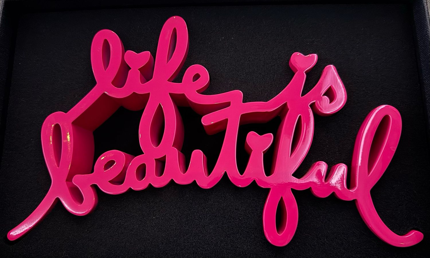 Mr Brainwash - Life is Beautiful (Neon Pink)