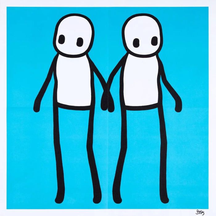 STIK - Holding Hands (Signed) - Blue (Hackney Today)
