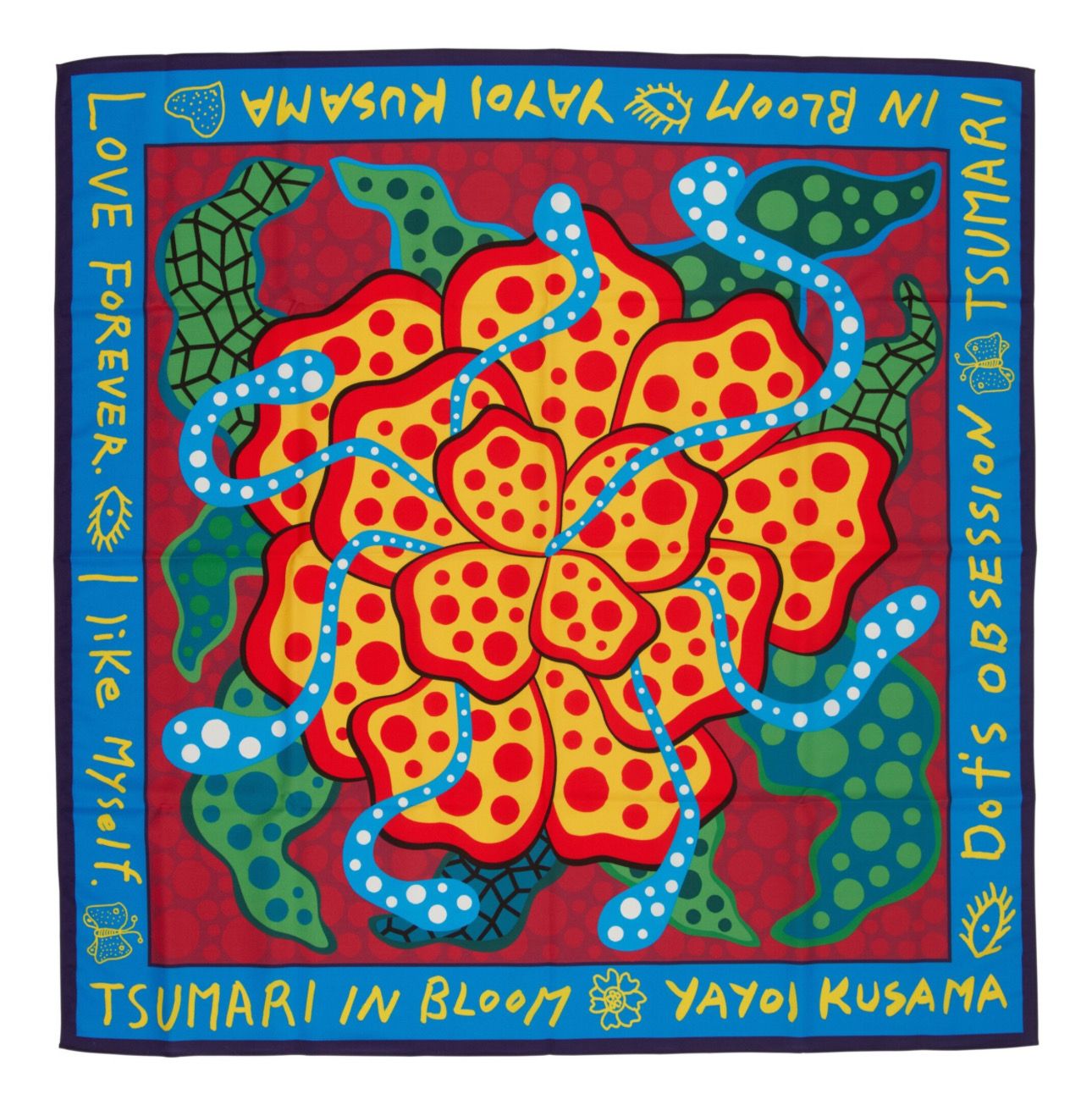 Yayoi Kusama - &#39;Tsumari in Bloom&#39; Wrapping Cloth