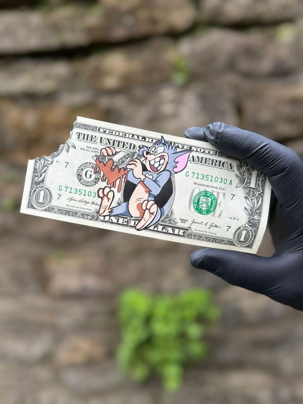 Jonny Fyvie (Dollar Doodle) - For the Love of Money - Hard to Swallow - ‘Variant 4 of 5’