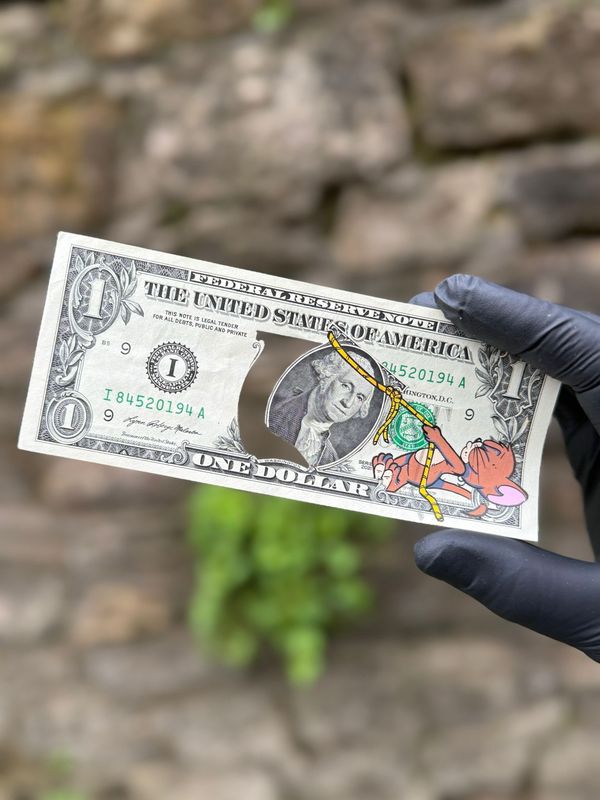 Jonny Fyvie (Dollar Doodle) - For the Love of Money - Pulling Power - ‘Variant 5 of 5’