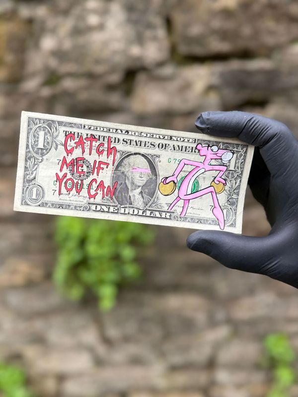 Jonny Fyvie (Dollar Doodle) - For the Love of Money - Catch Me If You Can - ‘Variant 4 of 5’ Jonny Fyvie (Dollar Doodle) - For the Love of Money - Catch Me If You Can - ‘Variant 4 of 5’