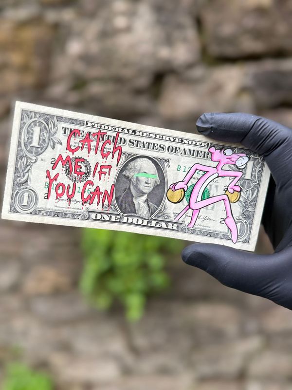 Jonny Fyvie (Dollar Doodle) - For the Love of Money - Catch Me If You Can - ‘Variant 2 of 5’