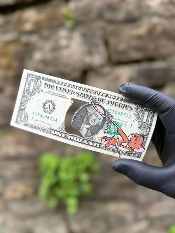 Jonny Fyvie (Dollar Doodle) - For the Love of Money - Pulling Power - ‘Variant 4 of 5’