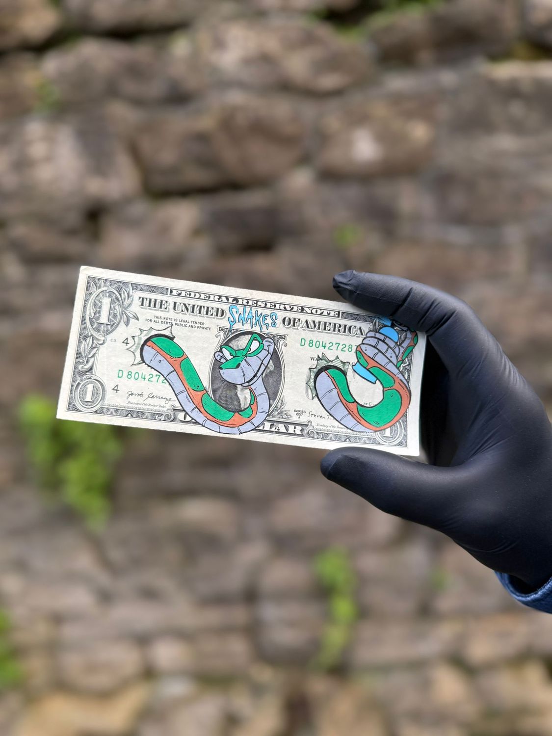 Jonny Fyvie (Dollar Doodle) - For the Love of Money - United Snakes Of America - ‘Variant 2 of 5’