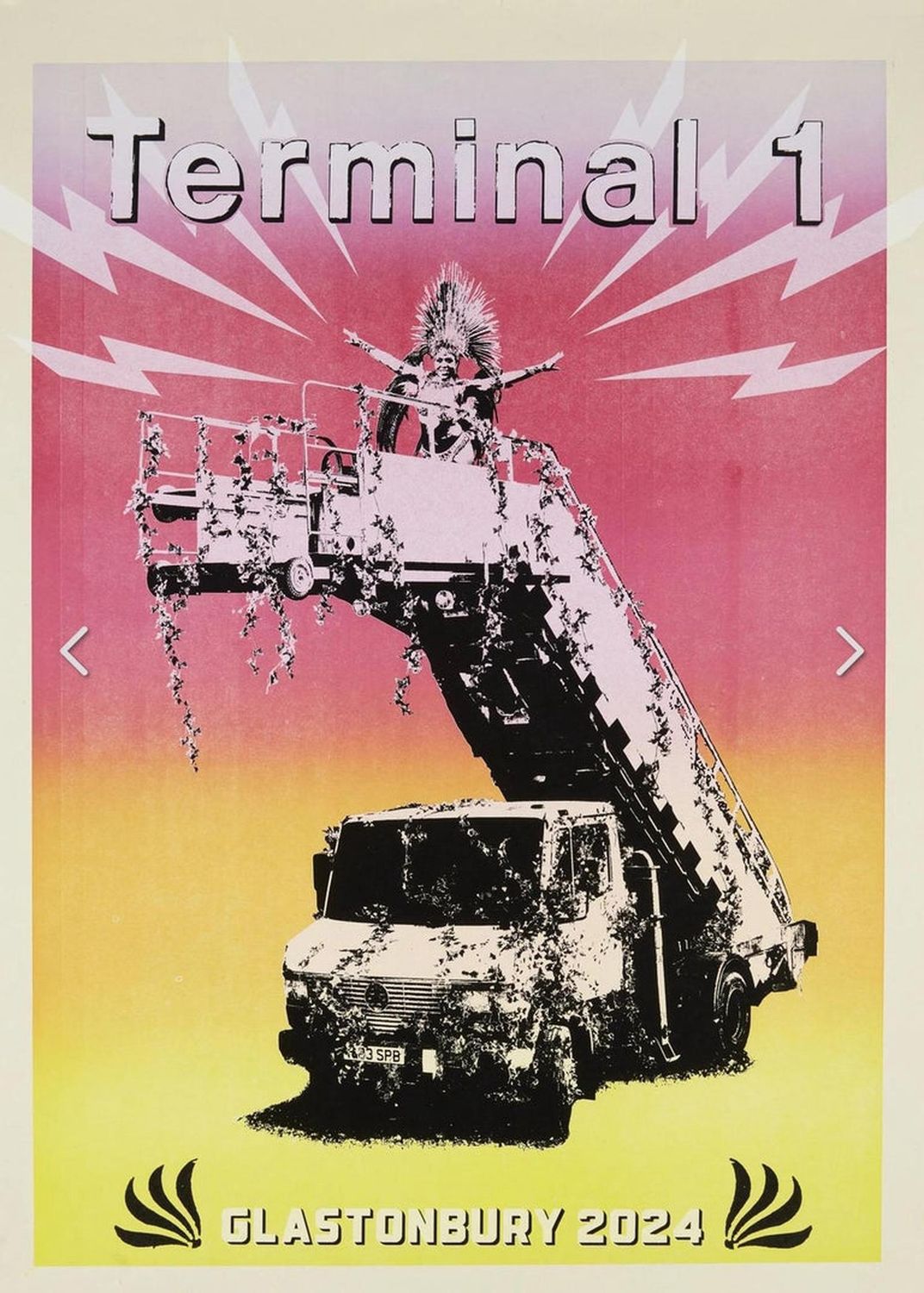 Banksy - Terminal 1 (Glastonbury Poster)